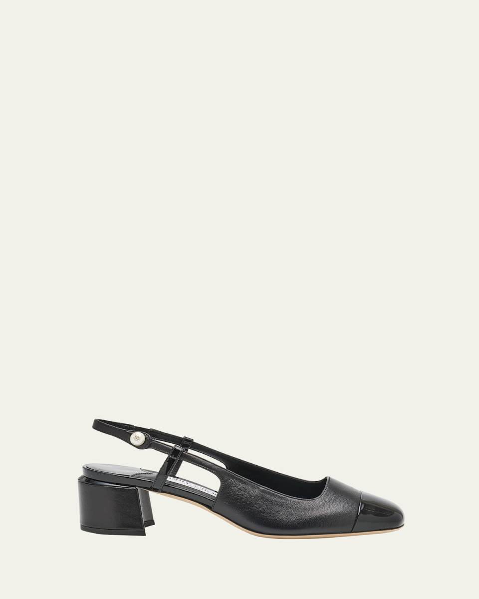 Elisa Leather Slingback Pumps